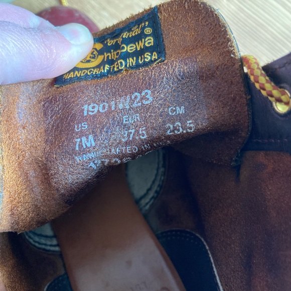 Chippewa Cherry Brown lace up Motorcycle / Riding Boots. Women’s Size 7.5 - Picture 4 of 4